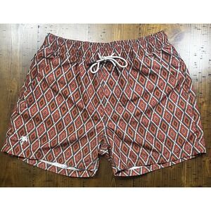 OAS Bohemia Swim Shorts Men's Size Medium Geometric Lined Pockets